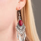 Mostly Monte-ZUMBA - Red - Paparazzi Earring Image