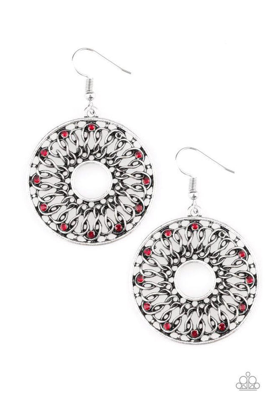 Paparazzi Earring ~ Malibu Musical - Red