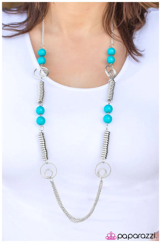 Paparazzi Necklace ~ A Break from the Norm - Blue