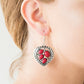 Wild Heart Wonder - Red - Paparazzi Earring Image