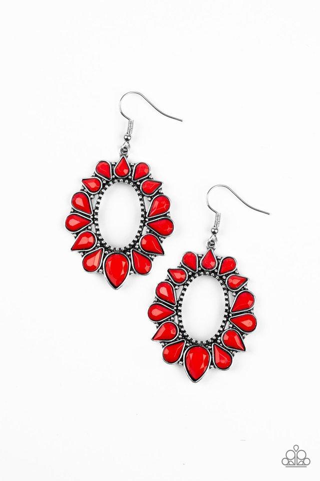 Paparazzi Earring ~ Fashionista Flavor - Red