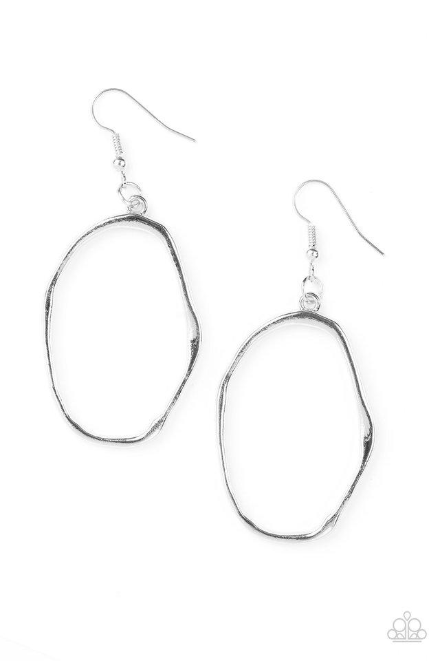 Paparazzi Earring ~ Eco Chic - Silver