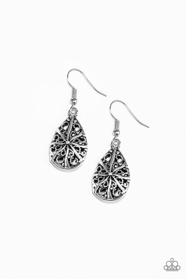 Paparazzi Earring ~ Western Wisteria - Silver