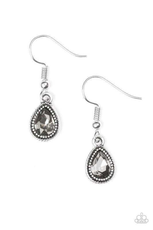 Paparazzi Earring ~ Princess Priority - Silver