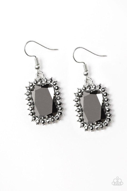 Paparazzi Earring ~ Downtown Dapper - Silver