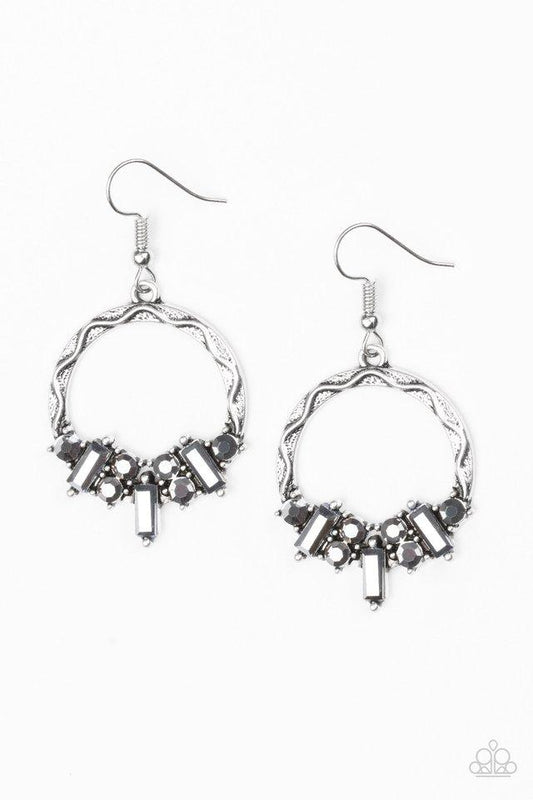 Paparazzi Earring ~ On The Uptrend - Silver