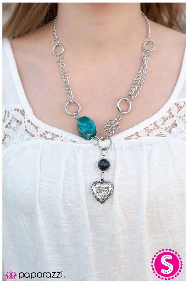 Paparazzi Necklace ~ Vixen - Blue