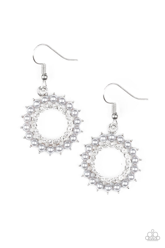 Paparazzi Earring ~ Wreathed In Radiance - Silver