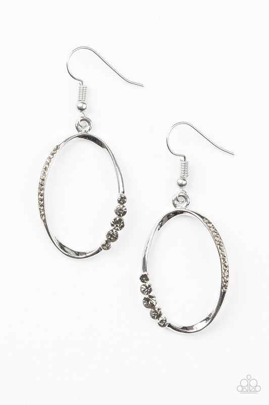 Paparazzi Earring ~ I Would Like To Make A Toast - Silver