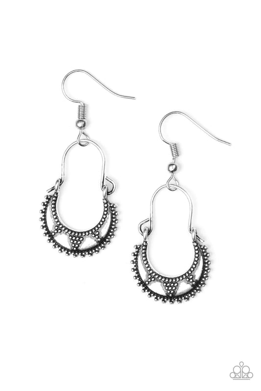 Paparazzi Earring ~ Industrially Indigenous - Silver