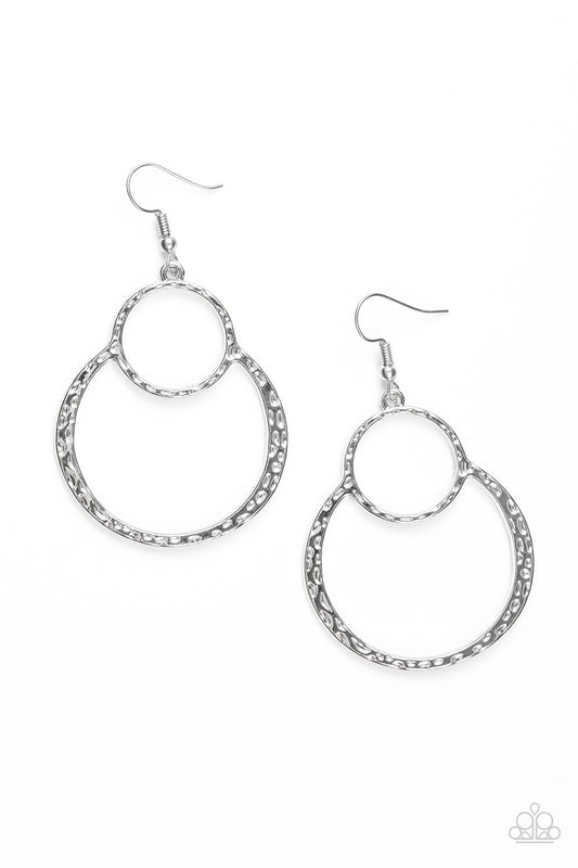 Paparazzi Earring ~ ZEN Out Of ZEN - Silver