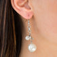 Timelessly Traditional - White - Paparazzi Earring Image