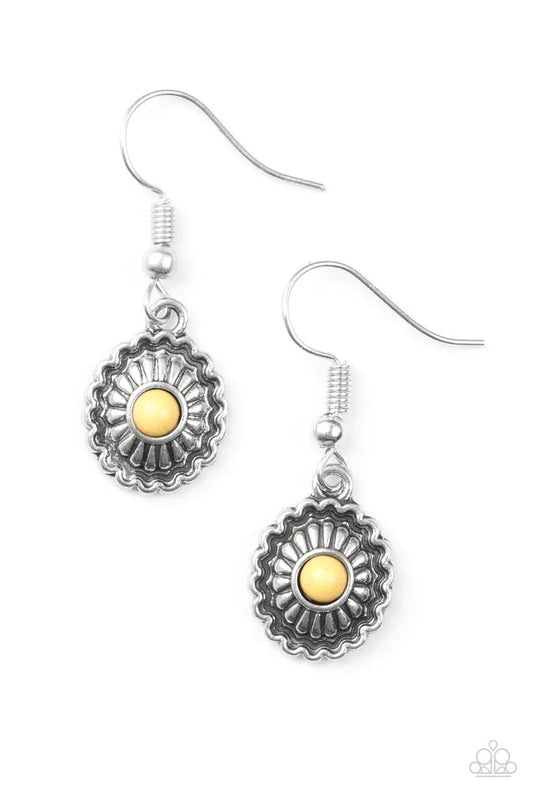 Paparazzi Earring ~ Wild In Wildflowers - Yellow