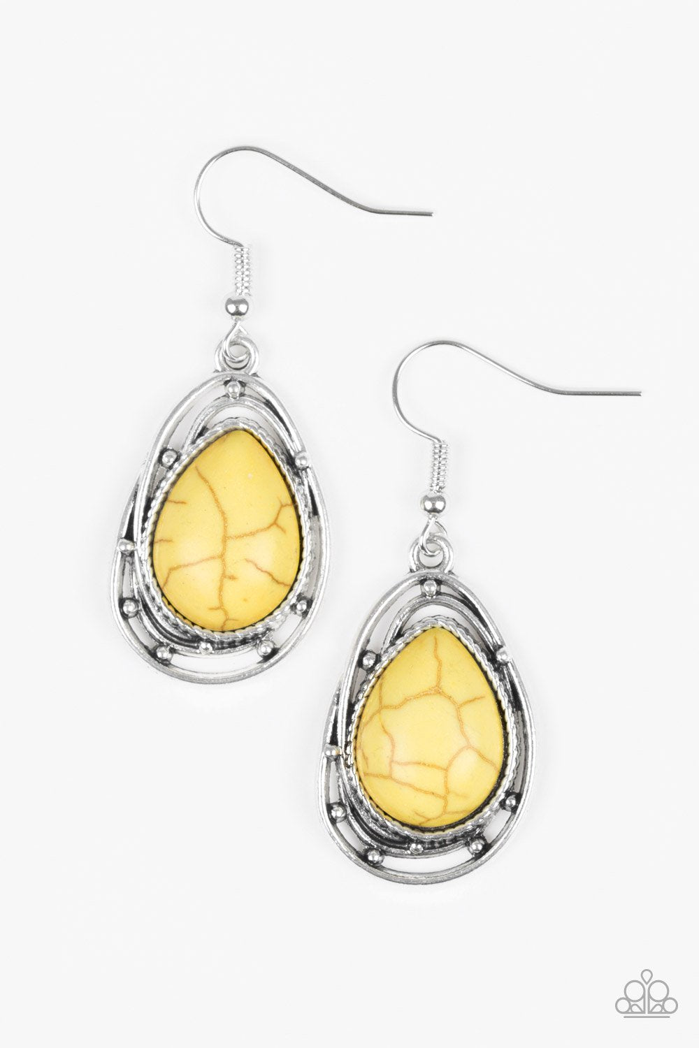 Paparazzi Earring ~ Abstract Anthropology - Yellow