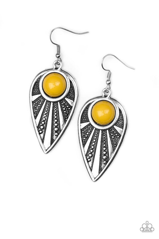 Paparazzi Earring ~ Take A WALKABOUT - Yellow