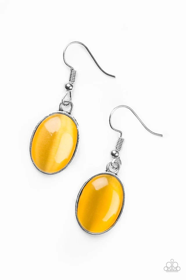 Paparazzi Earring ~ Pool Hoppin - Yellow