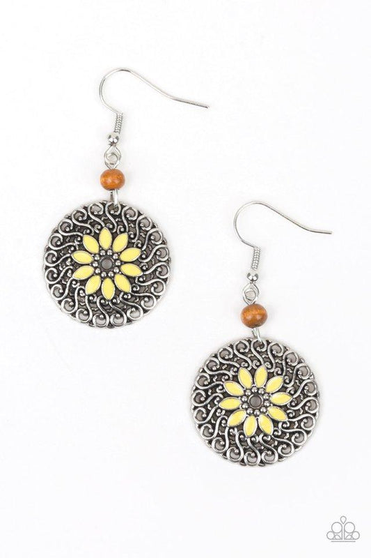 Paparazzi Earring ~ Honolulu Harmony - Yellow