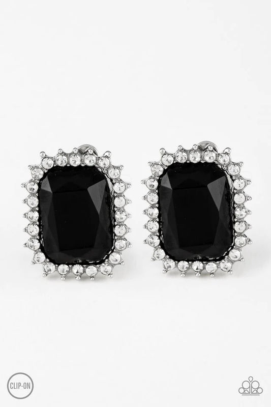 Paparazzi Earring ~ Insta Famous - Black