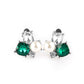 Highly High-Class - Green - Paparazzi Earring Image