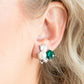 Highly High-Class - Green - Paparazzi Earring Image