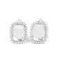 Insta Famous - White - Paparazzi Earring Image