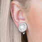 Definitely Dapper - White - Paparazzi Earring Image