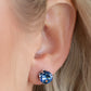 Come Out On Top - Blue - Paparazzi Earring Image