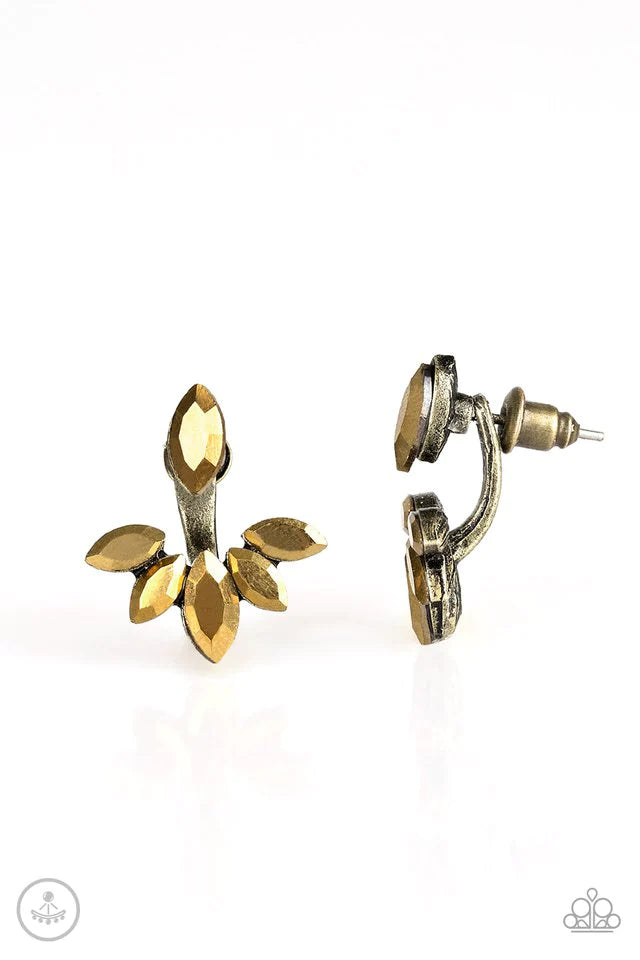 Paparazzi Earring ~ Radical Refinement - Brass