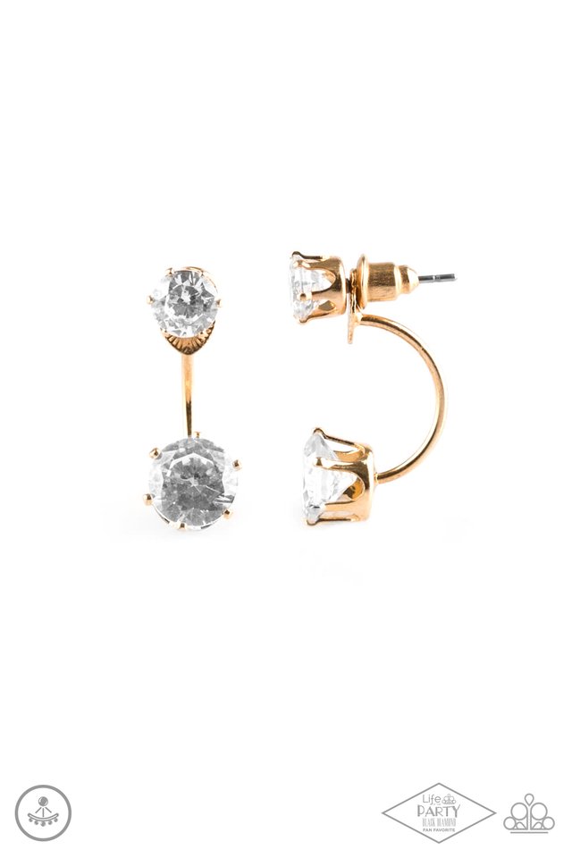 Starlet Squad - Gold - Paparazzi Earring Image