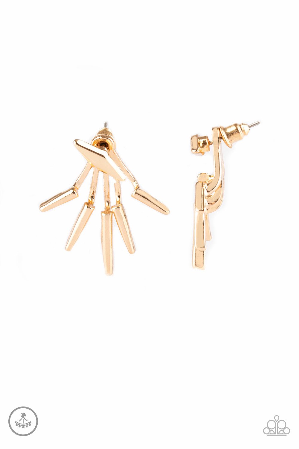 Paparazzi Earring ~ Extra Electric - Gold
