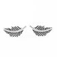 Paparazzi Earrings - Flying Feathers - Silver