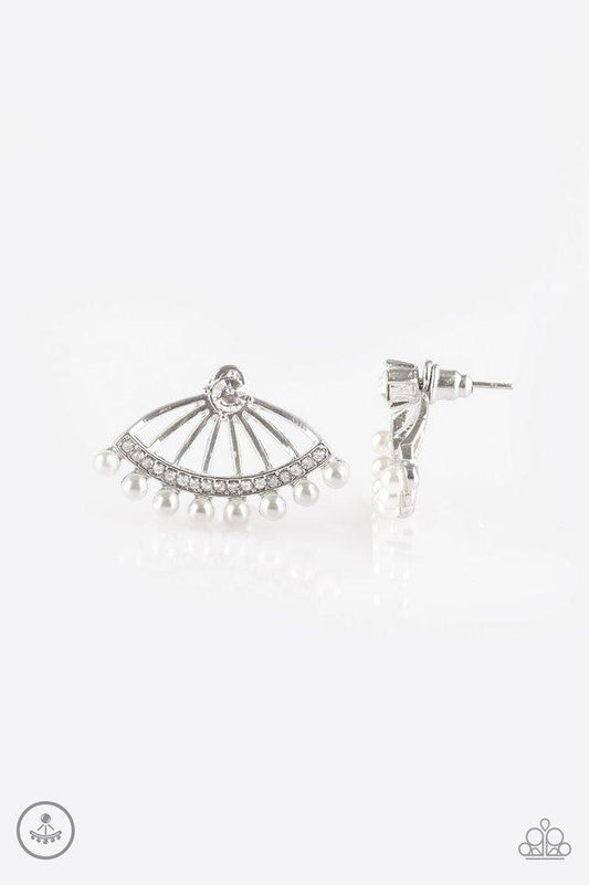 Paparazzi Earring ~ Drama Queen Dimension - White