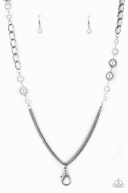 Paparazzi Necklace ~ Uptown Talker - White