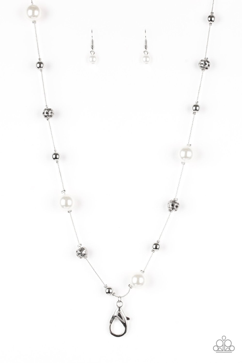 Paparazzi Necklace ~ Eloquently Eloquent - White