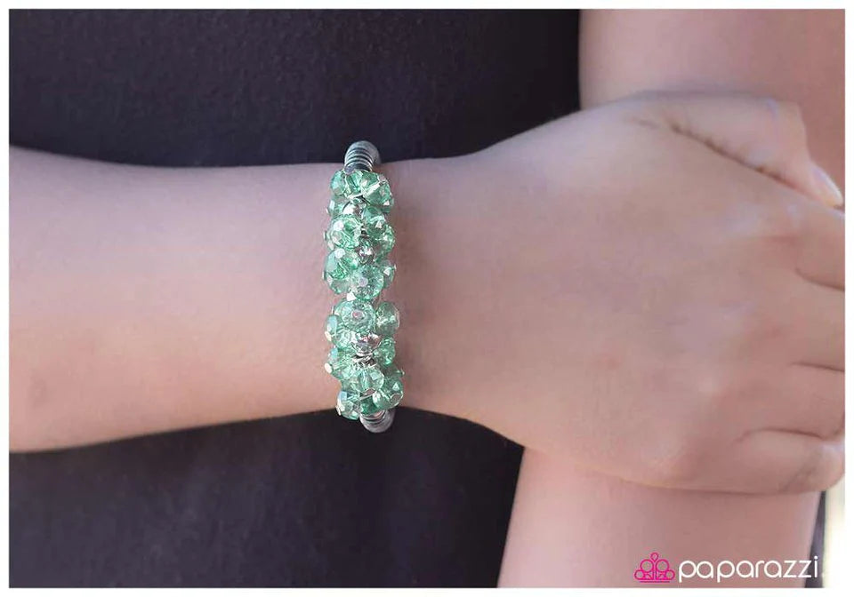 Paparazzi Bracelet ~ Im Blushing - Green