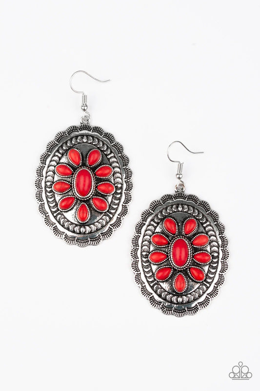 Paparazzi Earring ~ Absolutely Apothecary - Red