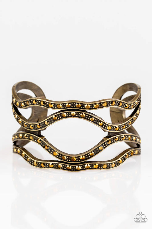 Paparazzi Bracelet ~ Speaks Volumes - Brass