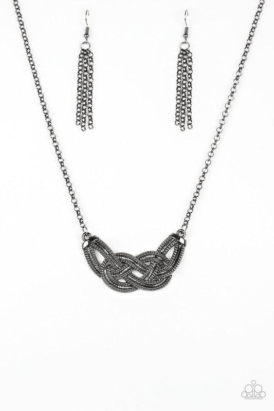 Paparazzi Necklace ~ Nautically Naples - Black