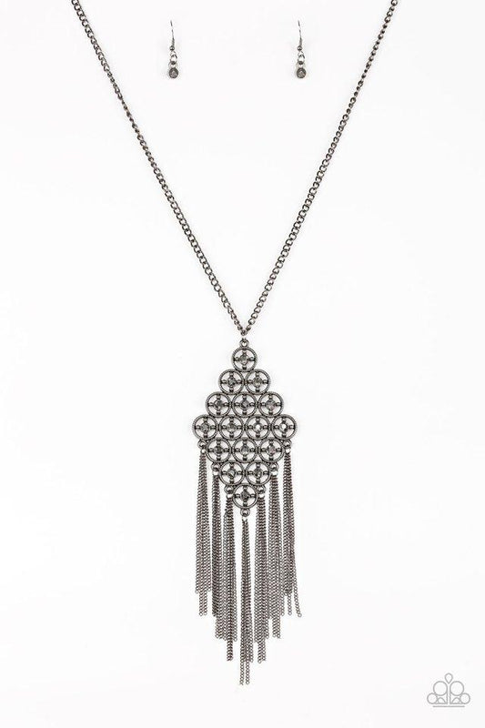 Paparazzi Necklace ~ Web Design - Black