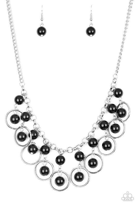 Paparazzi Necklace ~ Really Rococo - Black