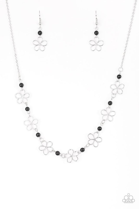 Always Abloom - Black - Paparazzi Necklace Image