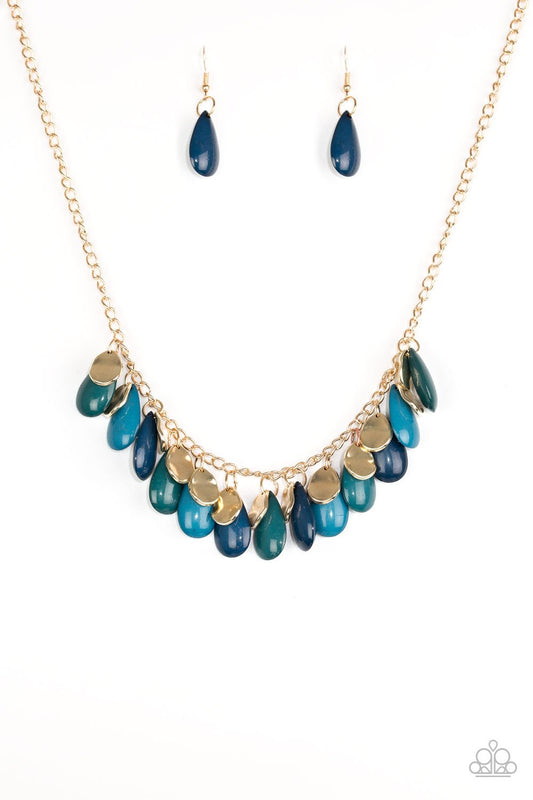 Paparazzi Necklace ~ Tropical Storm - Blue