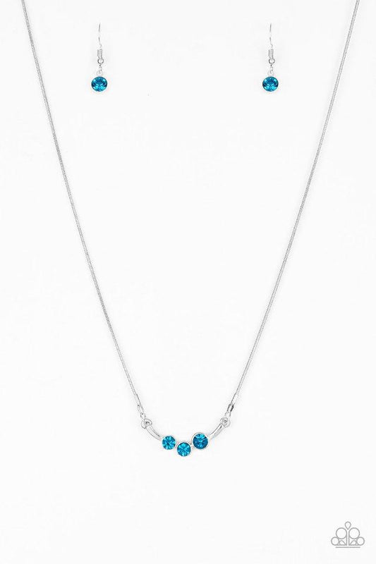 Paparazzi Necklace ~ Sparkling Stargazer - Blue