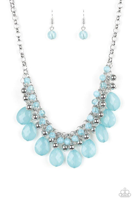 Collar Paparazzi ~ Tendencia Tropicana - Azul