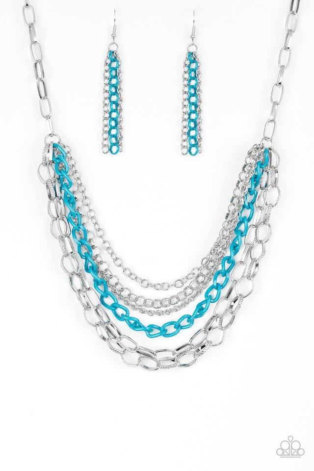 Paparazzi Necklace ~ Color Bomb - Blue