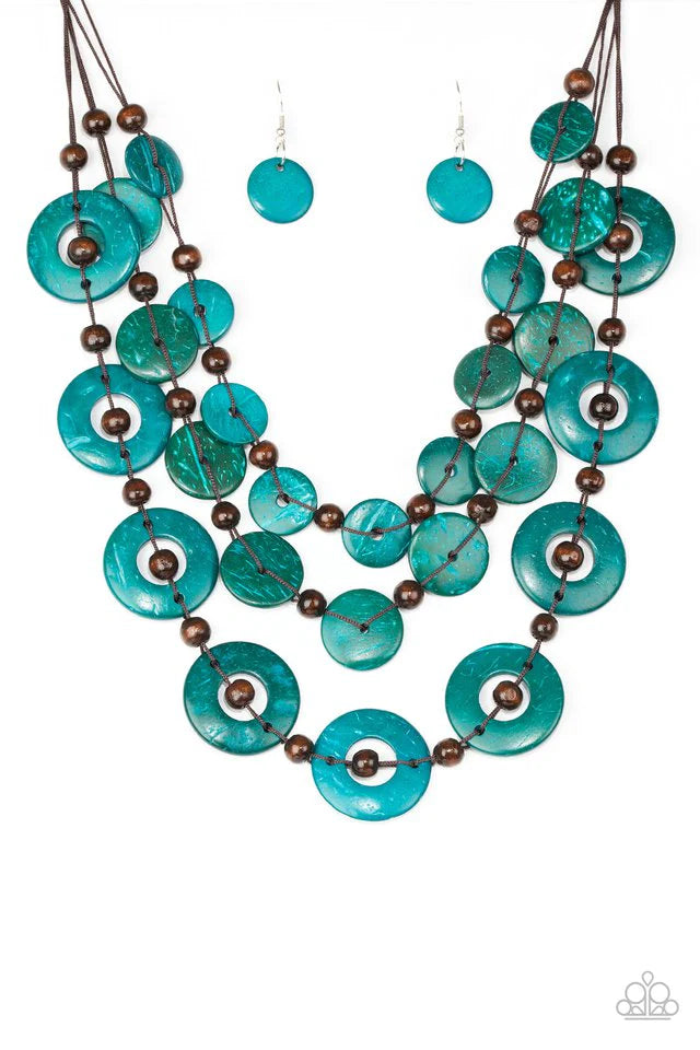 Paparazzi Necklace ~ Catalina Coastin - Blue