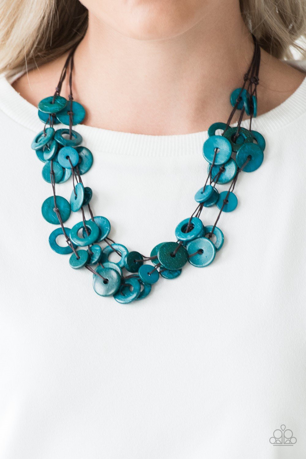 Paparazzi Necklace ~ Wonderfully Walla Walla - Blue