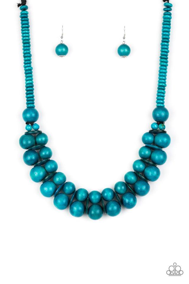 Paparazzi Necklace ~ Caribbean Cover Girl - Blue