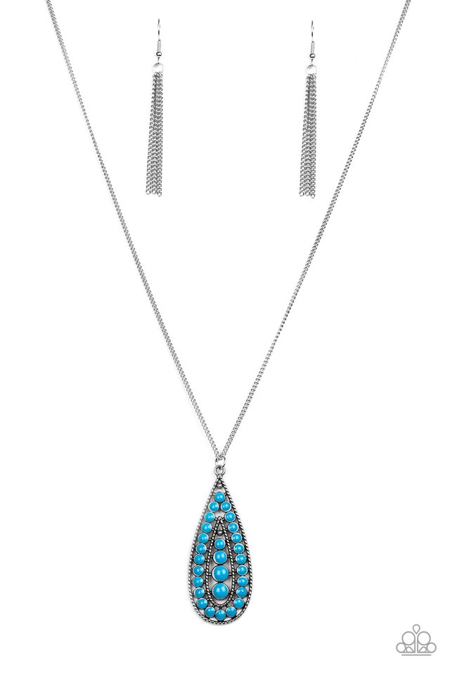 Paparazzi Chiseled Caliber - Blue Necklace ♥ GlaMarous Titi Jewels