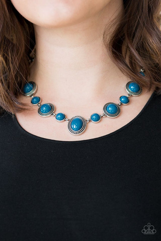 Voyager Vibes - Blue - Paparazzi Necklace Image